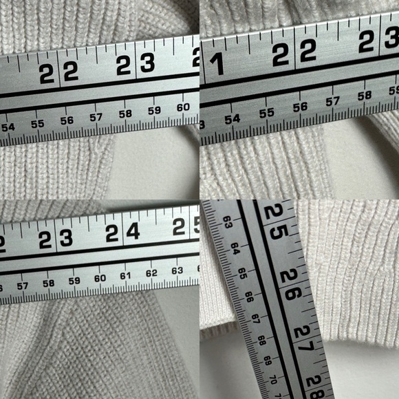 Lululemon Merino Wool Ribbed Long Wrap Sweater Bone Neutral Size 2 Oversized Fit - Picture 11 of 14